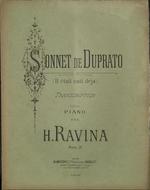 Sonnet de Duprato (Il était nuit déja). Transcription pour piano pour H. Ravina